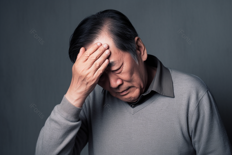 男性老人身体不舒服头晕难受实拍摄影图,高清,摄影图,摄影图片,图片大全,摄影图免费下载